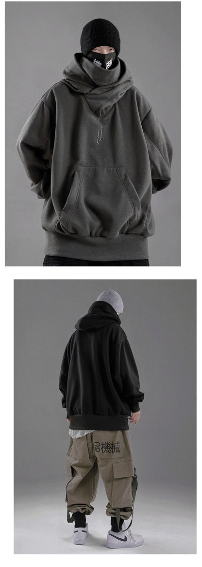 Japanese Ninja Turtleneck Oversized Hoodie