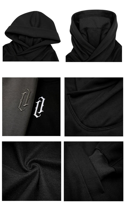 Japanese Ninja Turtleneck Oversized Hoodie