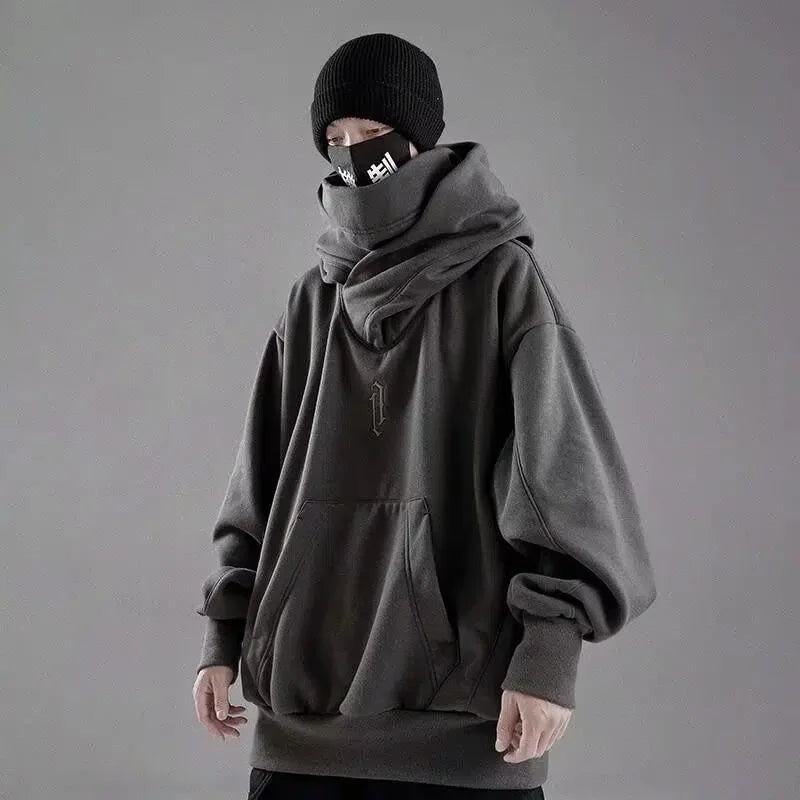 Japanese Ninja Turtleneck Oversized Hoodie