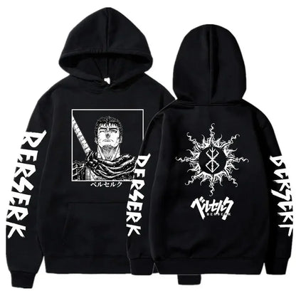 Berserk Guts Graphic Print Hoodie