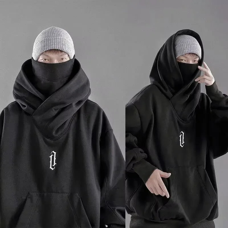 Japanese Ninja Turtleneck Oversized Hoodie