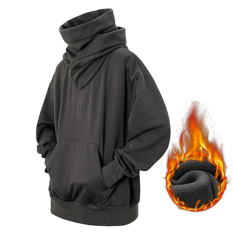 Japanese Ninja Turtleneck Oversized Hoodie